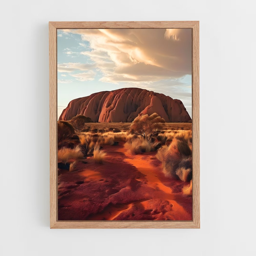 ap-uluru-6 cadre Bois clair