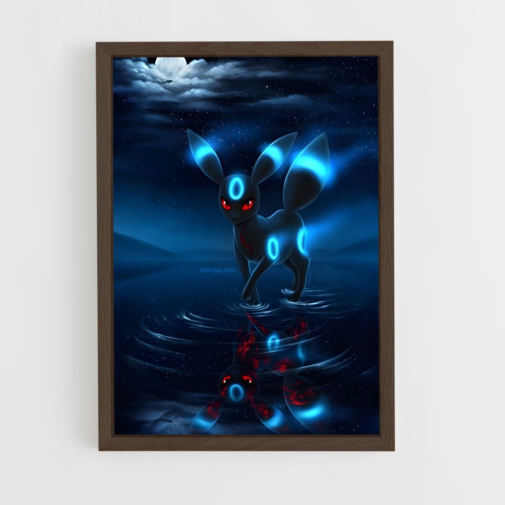 ap-umbreon-5 cadre Bois foncé