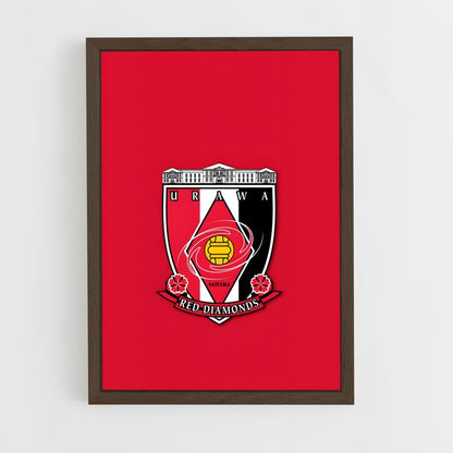 ap-urawa red diamonds-1 cadre Bois foncé