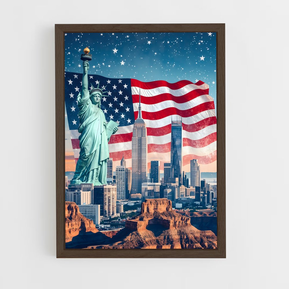 ap-usa today-9 cadre Bois foncé