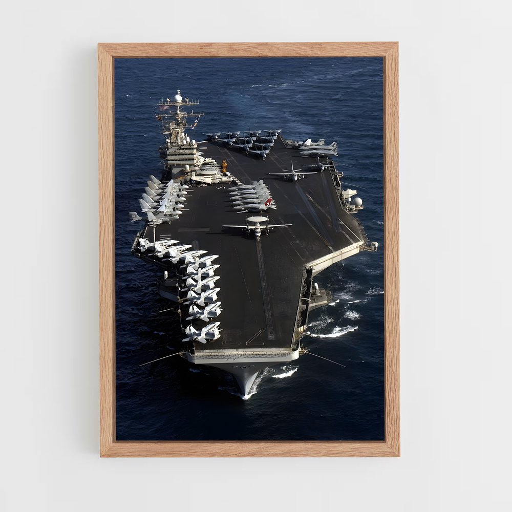 ap-uss abraham lincoln-2 cadre Bois clair