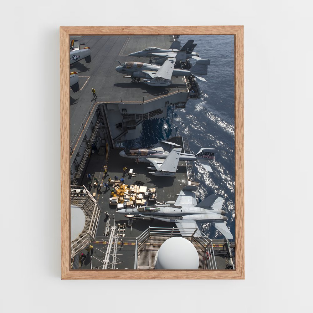 ap-uss dwight d eisenhower-2 cadre Bois clair