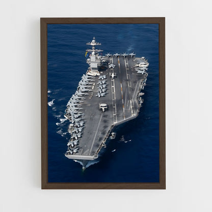 ap-uss dwight d eisenhower-3 cadre Bois foncé