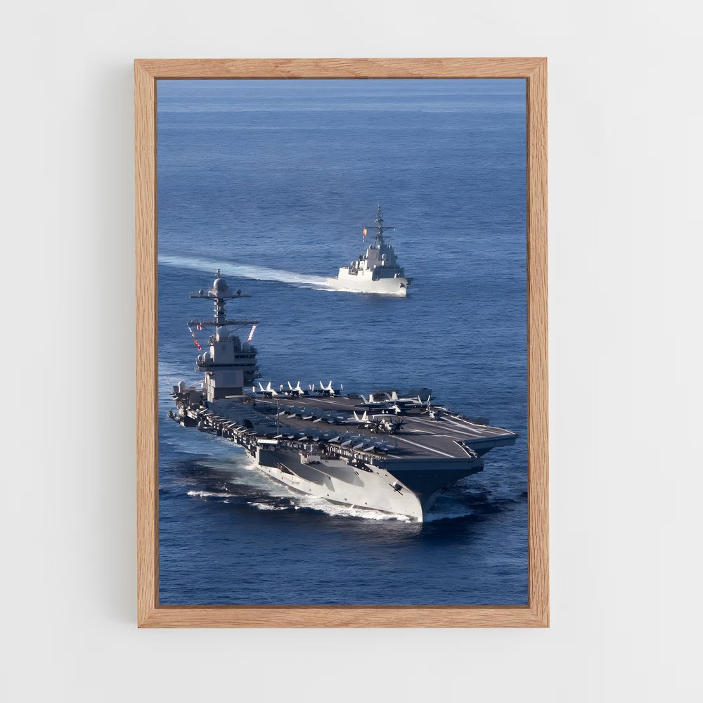 ap-uss gerald r ford-1 cadre Bois clair