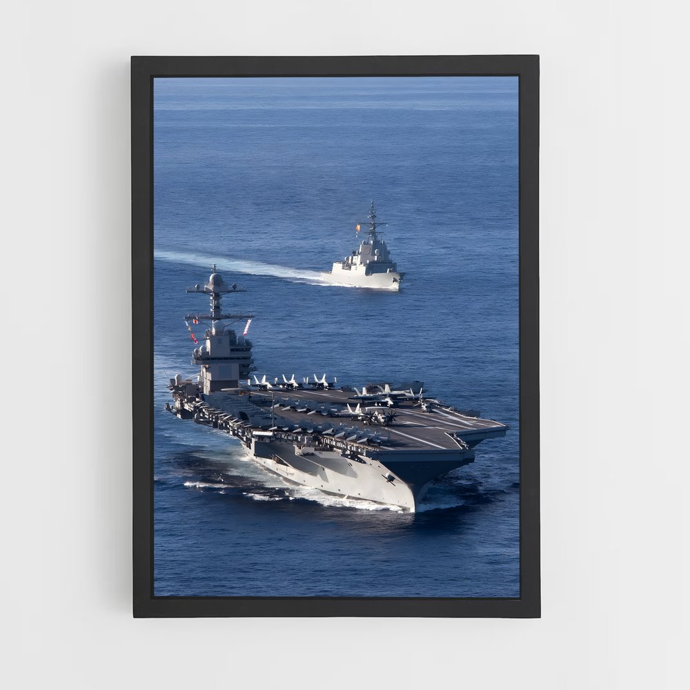 ap-uss gerald r ford-1 cadre Noir