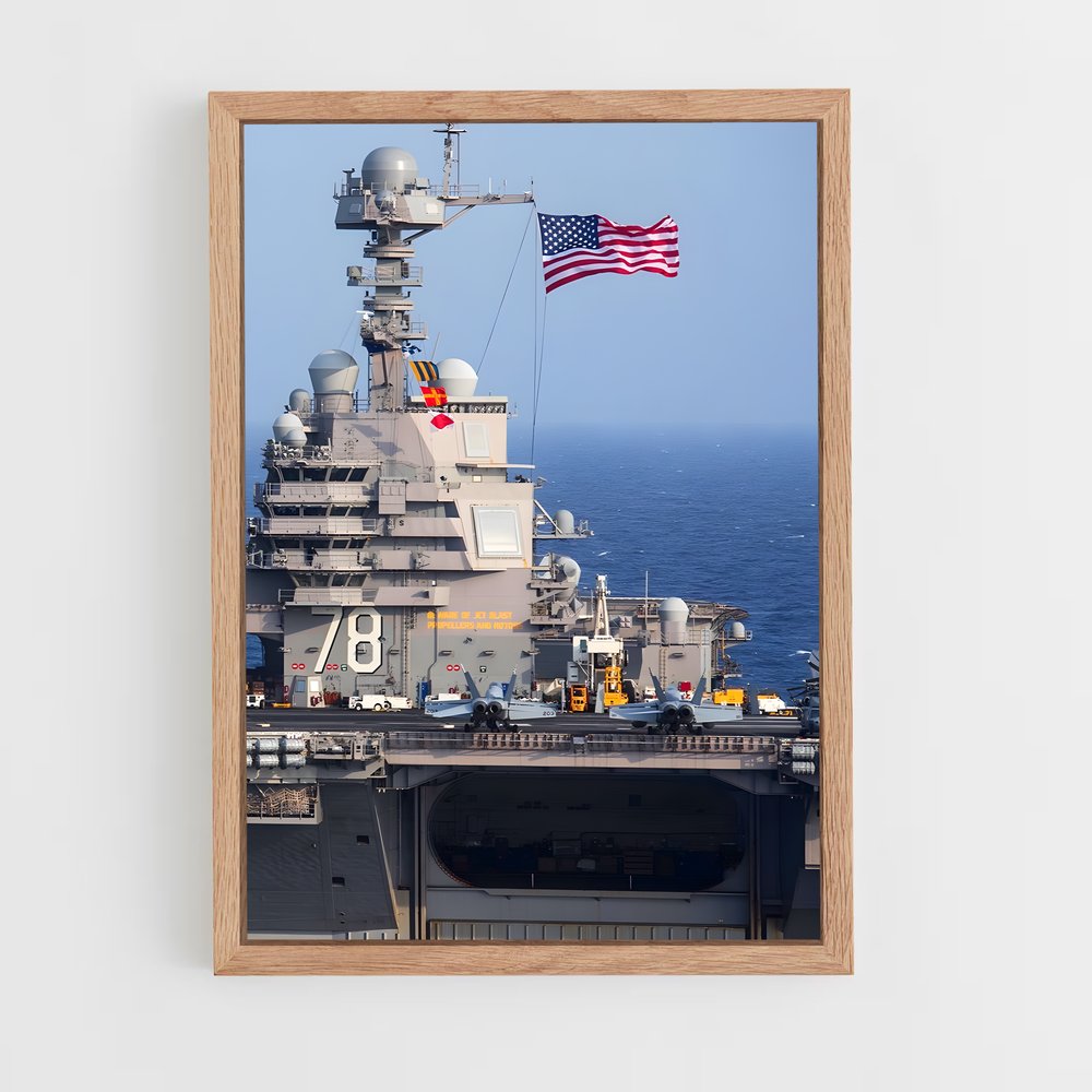 ap-uss gerald r ford-2 cadre Bois clair