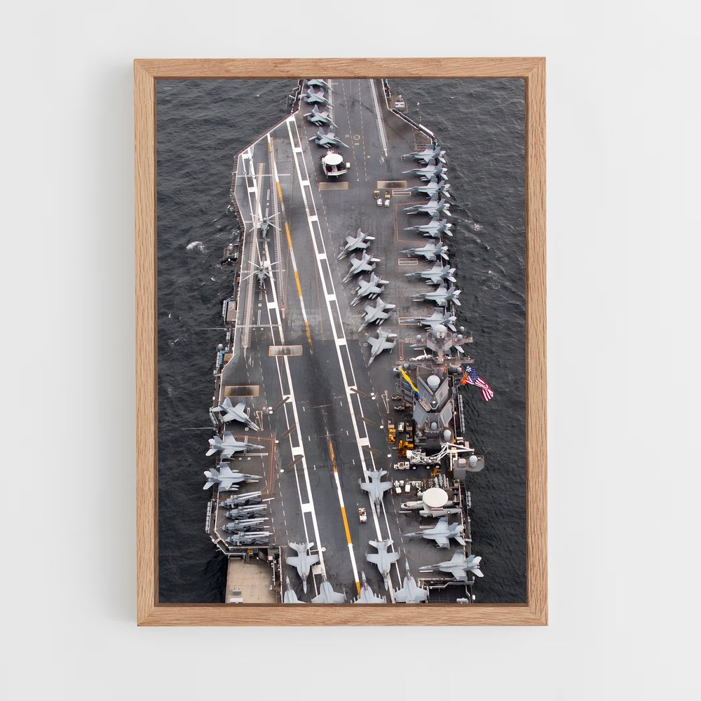 ap-uss gerald r ford-3 cadre Bois clair