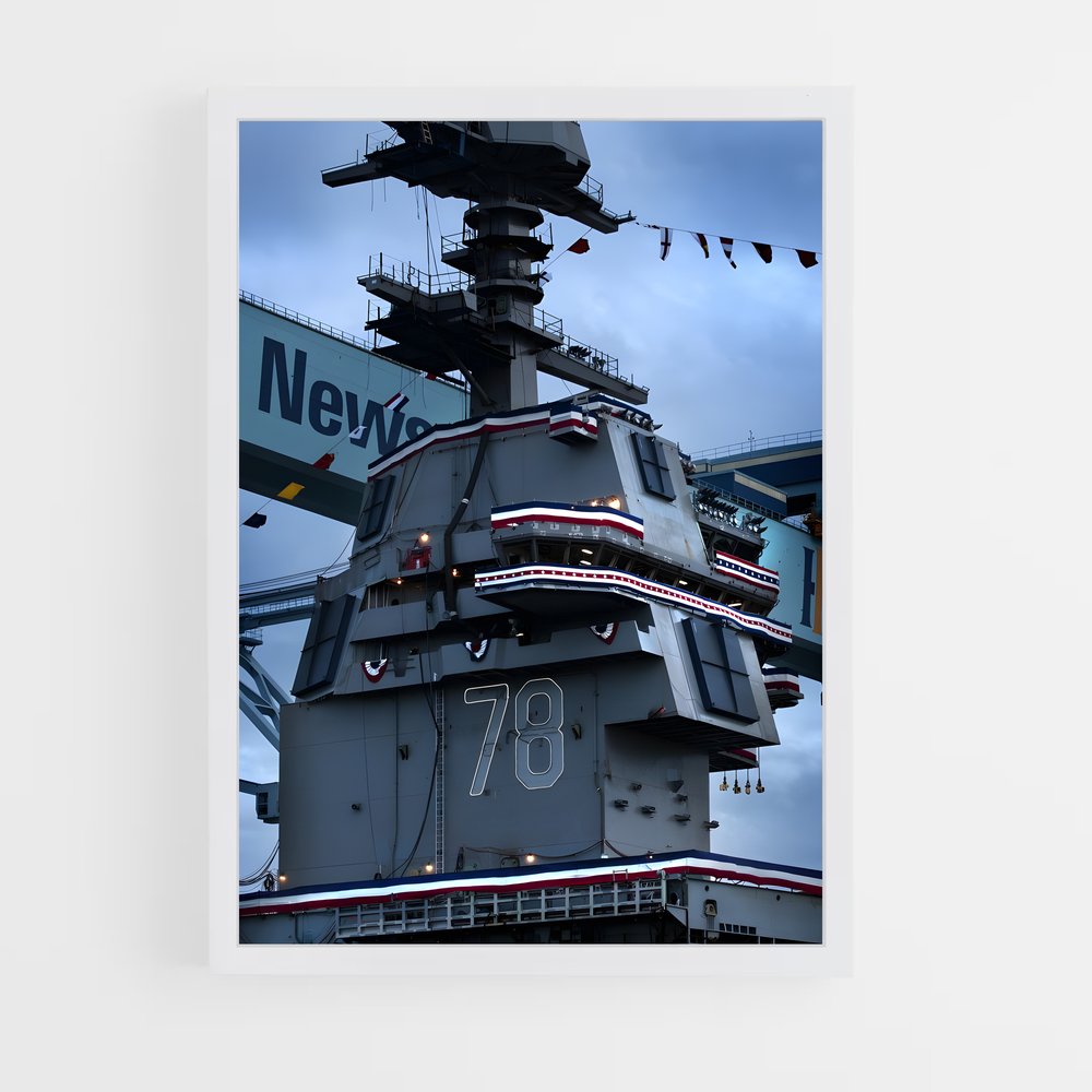 ap-uss gerald r ford-5 cadre Blanc
