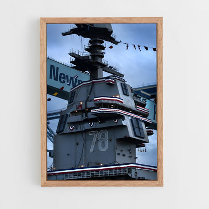 ap-uss gerald r ford-5 cadre Bois clair