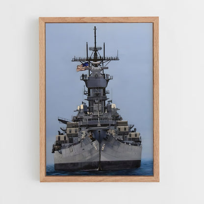 ap-uss iowa-1 cadre Bois clair