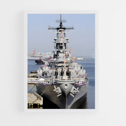 ap-uss iowa-3 cadre Blanc