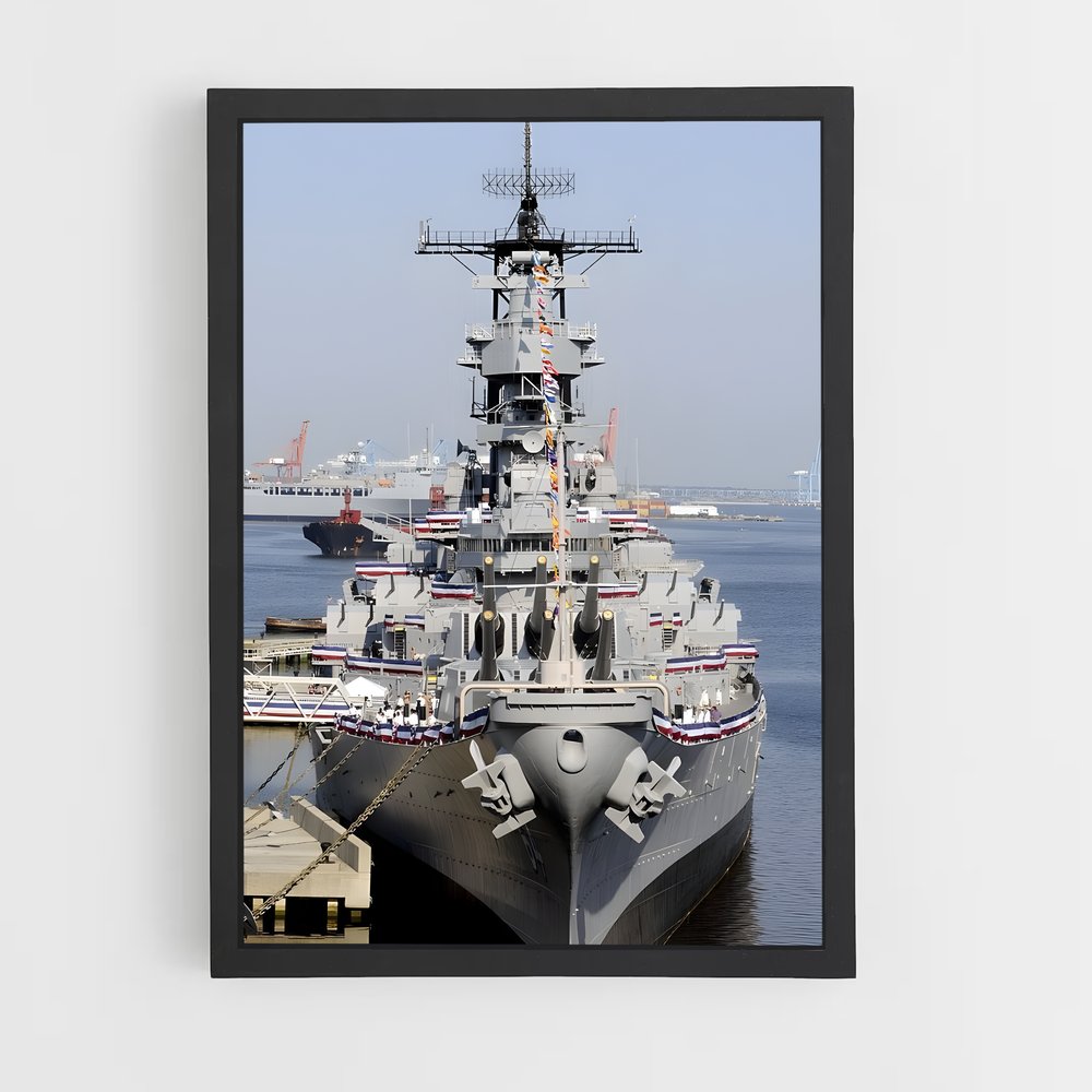 ap-uss iowa-3 cadre Noir