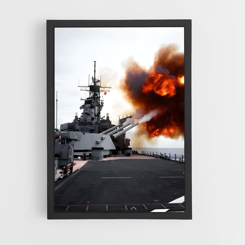 ap-uss iowa-4 cadre Noir