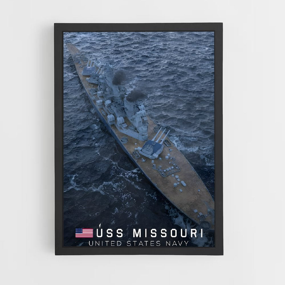 ap-uss missouri-2 cadre Noir