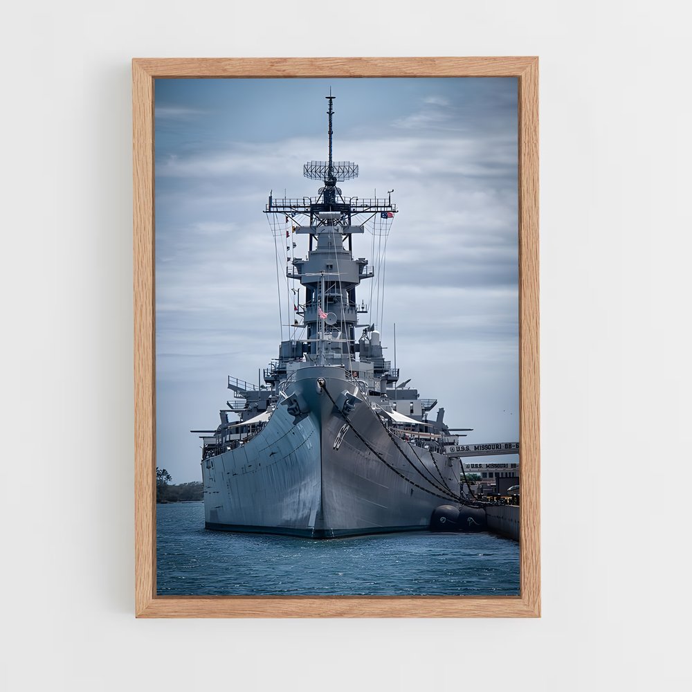 ap-uss missouri-4 cadre Bois clair