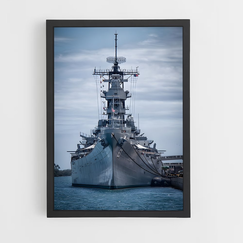 ap-uss missouri-4 cadre Noir