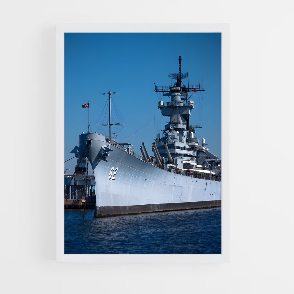 ap-uss new jersey-1 cadre Blanc