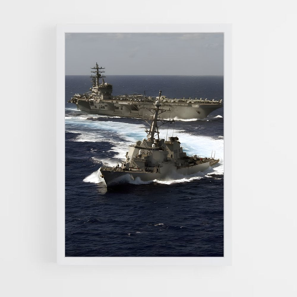 ap-uss ronald reagan-2 cadre Blanc