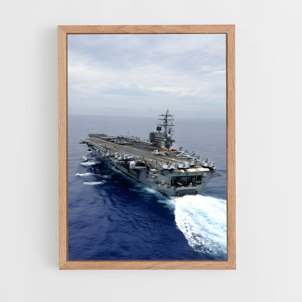 ap-uss ronald reagan-4 cadre Bois clair