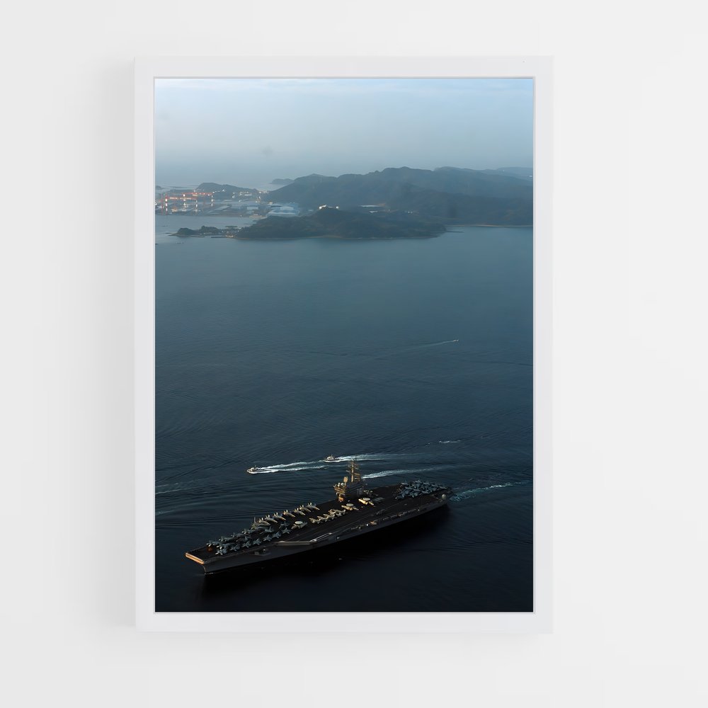 ap-uss ronald reagan-5 cadre Blanc