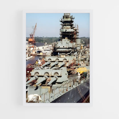 ap-uss wisconsin-1 cadre Blanc