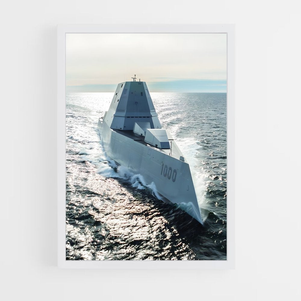 ap-uss zumwalt-1 cadre Blanc
