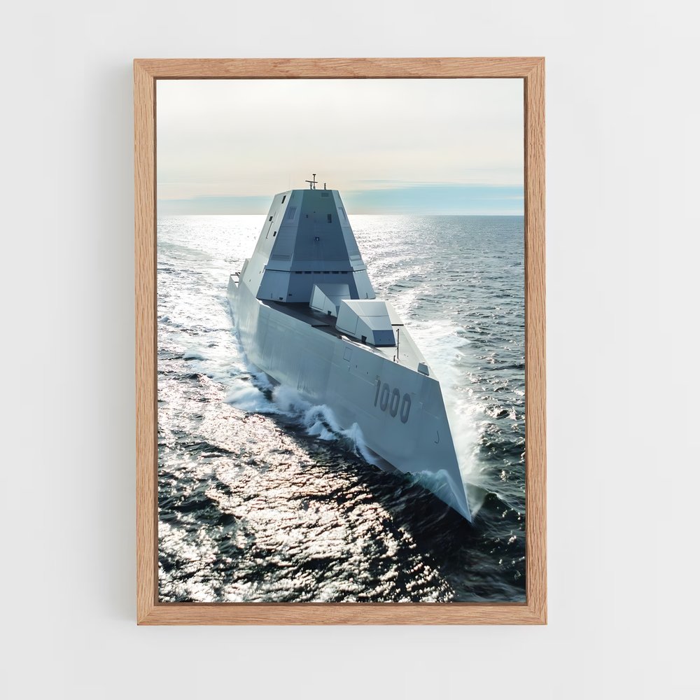 ap-uss zumwalt-1 cadre Bois clair