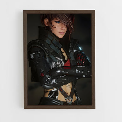ap-v cyberpunk-3 cadre Bois foncé