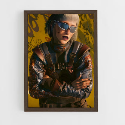 ap-v cyberpunk-6 cadre Bois foncé