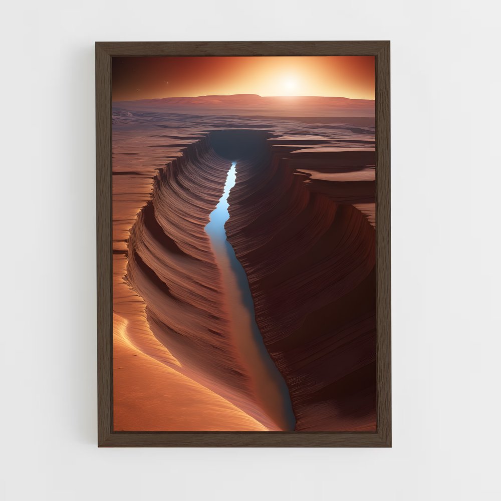 ap-valles marineris-7 cadre Bois foncé