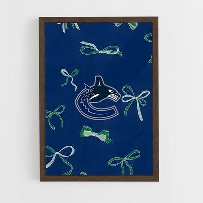 ap-vancouver canucks-10 cadre Bois foncé