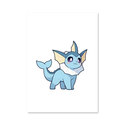 Poster Vaporeon Éclat d'Eau