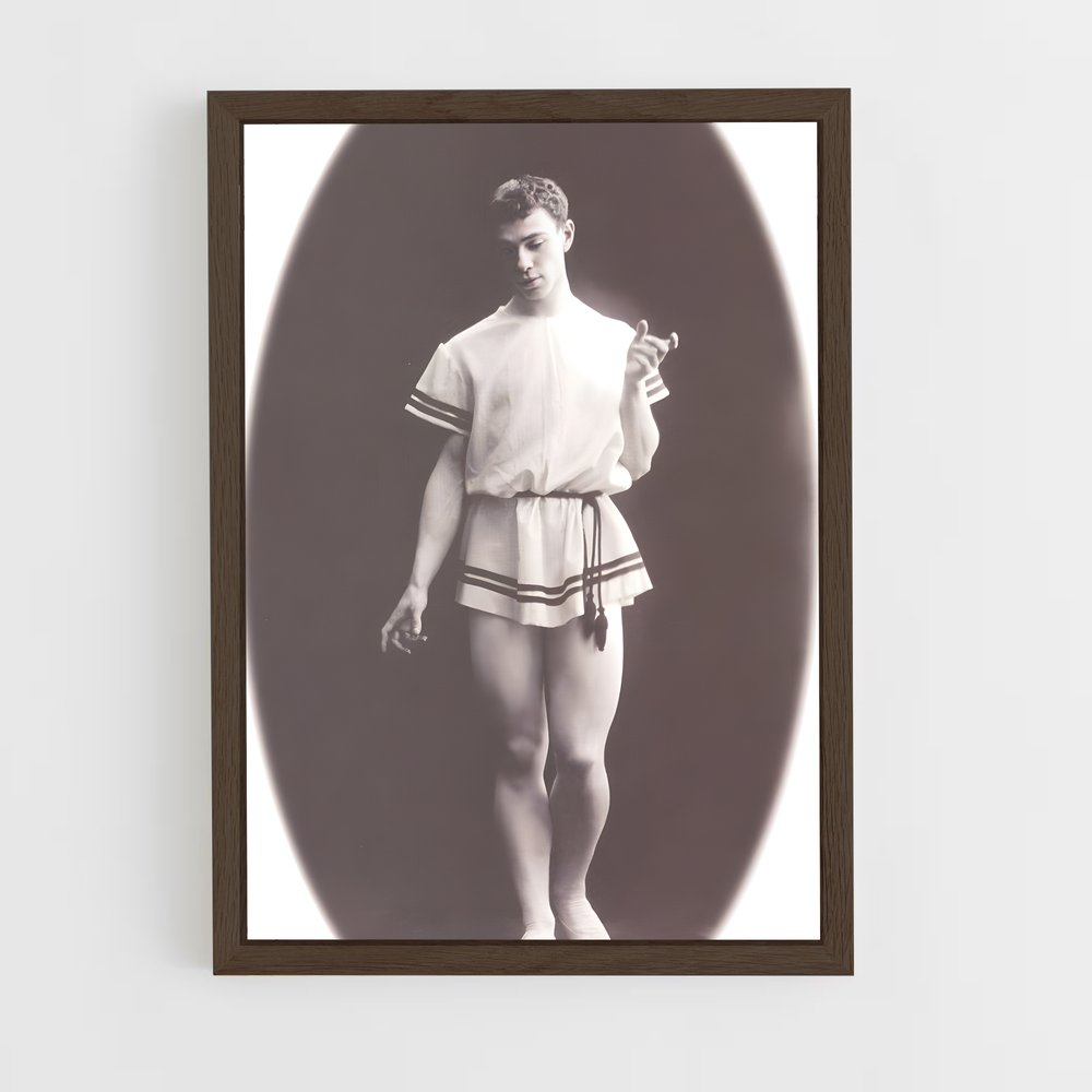 ap-vaslav nijinsky-10 cadre Bois foncé
