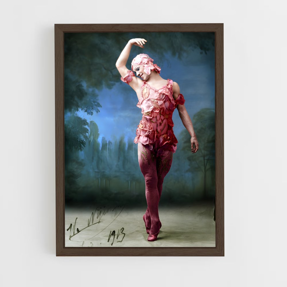 ap-vaslav nijinsky-11 cadre Bois foncé