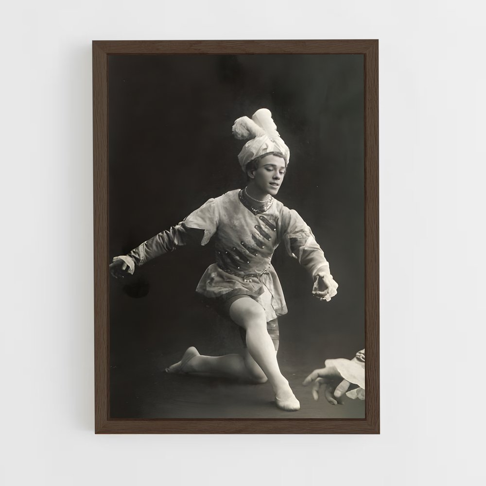 ap-vaslav nijinsky-3 cadre Bois foncé