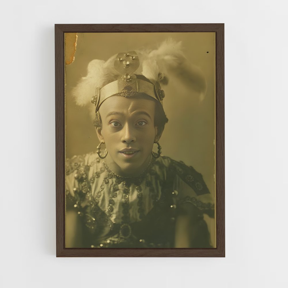 ap-vaslav nijinsky-7 cadre Bois foncé