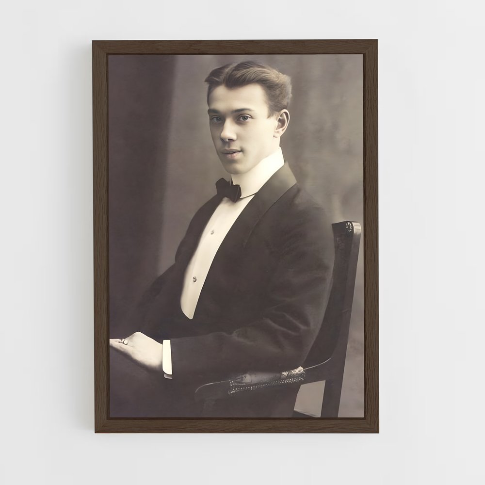ap-vaslav nijinsky-8 cadre Bois foncé
