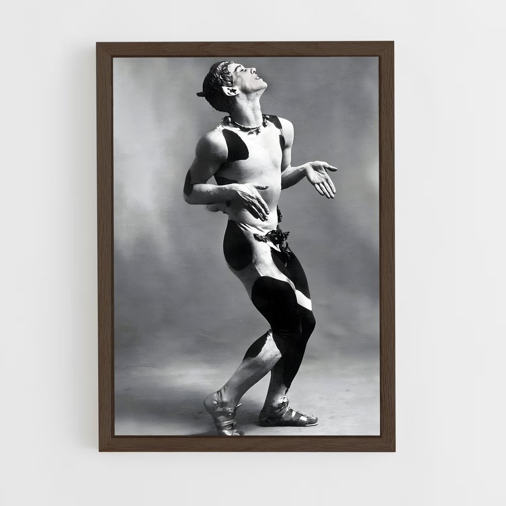ap-vaslav nijinsky-9 cadre Bois foncé