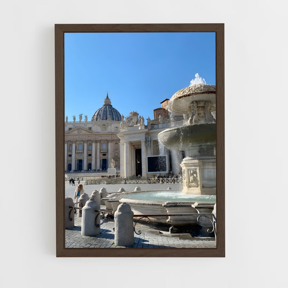 ap-vatican city-1 cadre Bois foncé