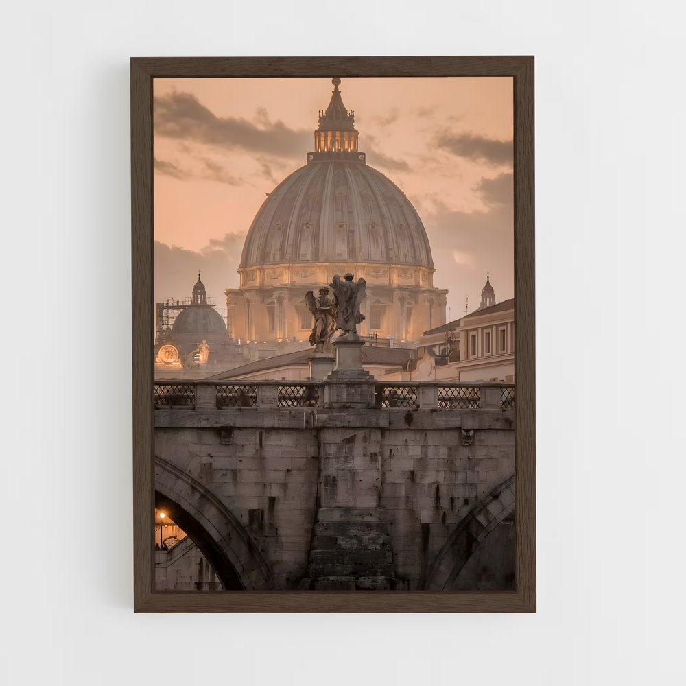 ap-vatican city-2 cadre Bois foncé