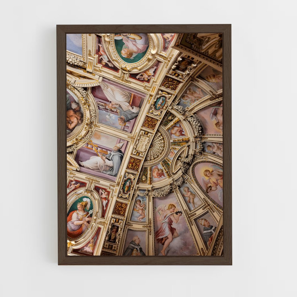 ap-vatican museums-4 cadre Bois foncé