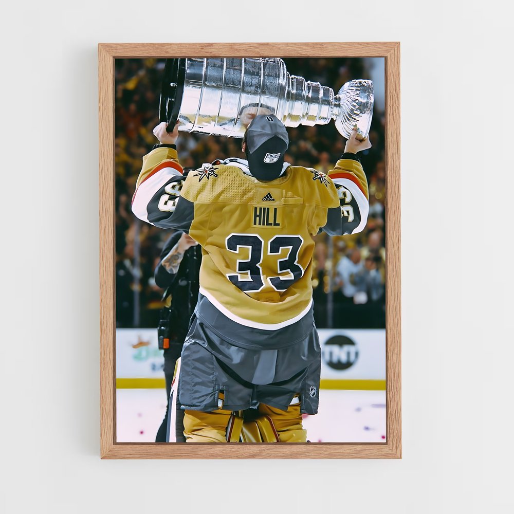 ap-vegas golden knights-2 cadre Bois clair
