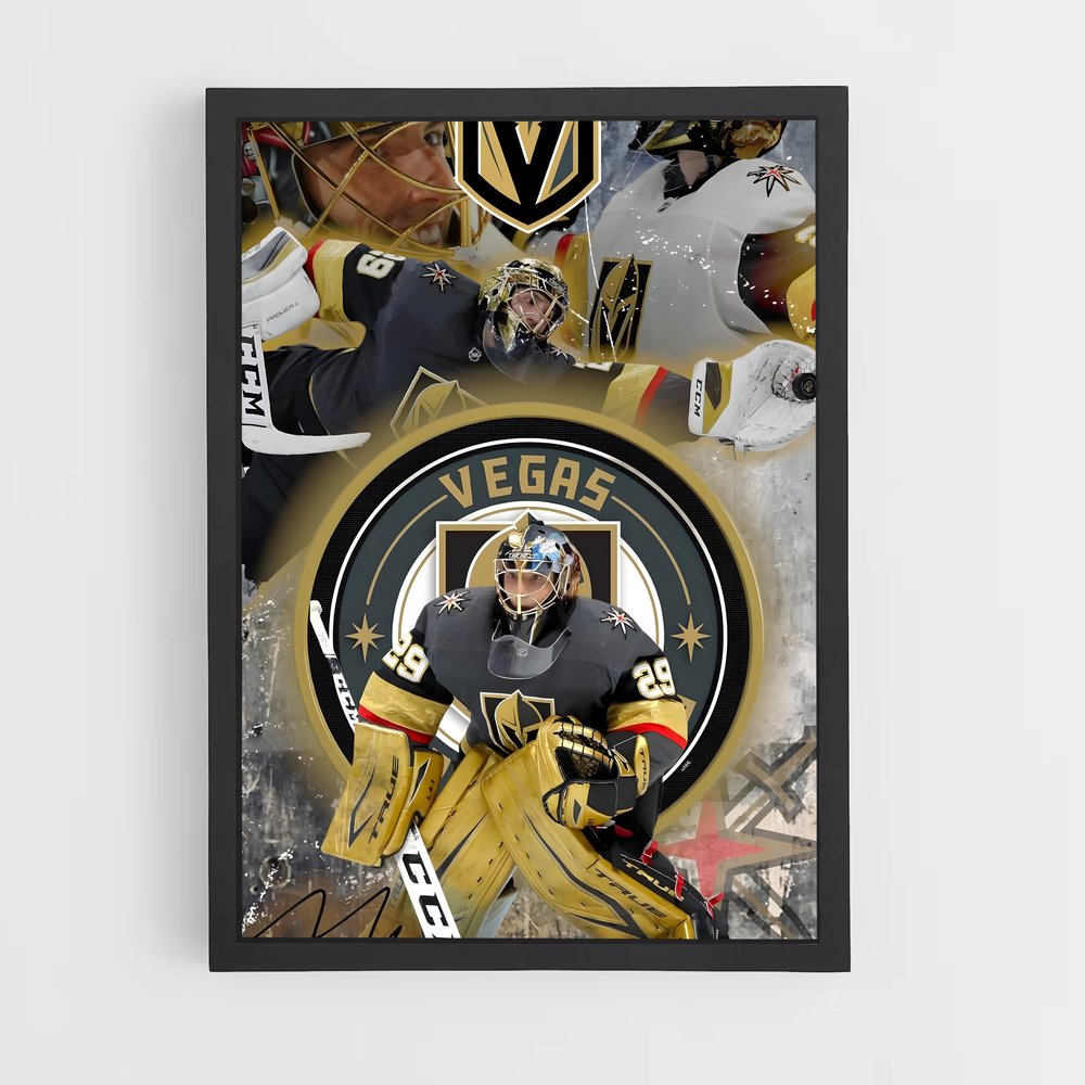 ap-vegas golden knights-3 cadre Noir