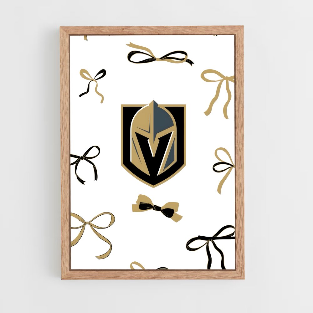 ap-vegas golden knights-4 cadre Bois clair