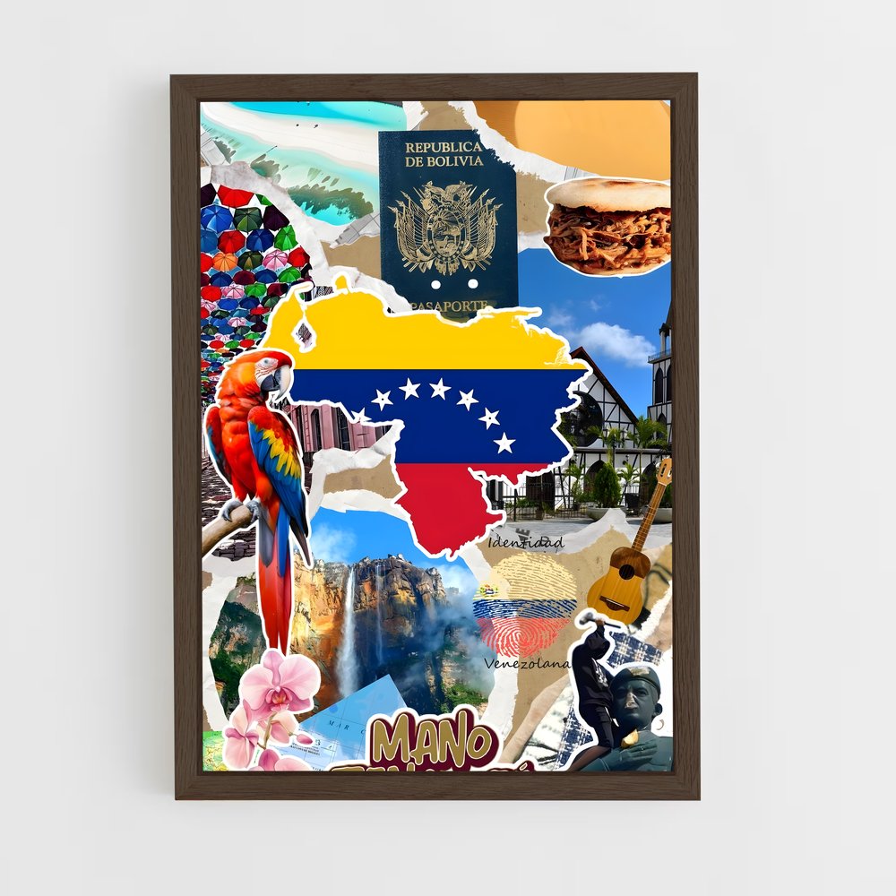 ap-venezuela-12 cadre Bois foncé