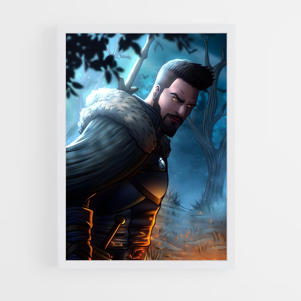 ap-vesemir kaer morhen-2 cadre Blanc