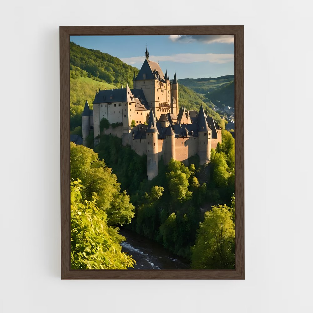 ap-vianden castle-1 cadre Bois foncé
