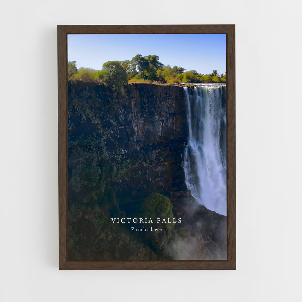 ap-victoria falls zimbabwe-2 cadre Bois foncé
