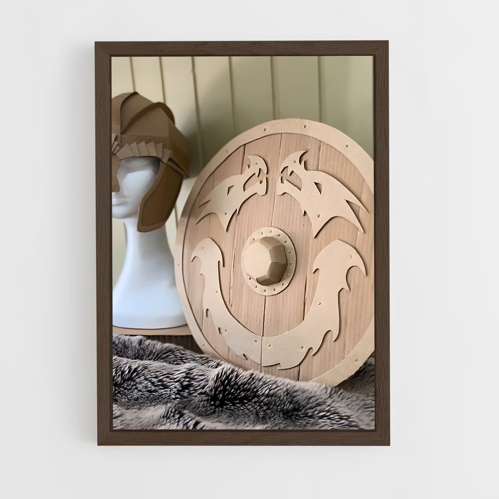 ap-viking shield-1 cadre Bois foncé