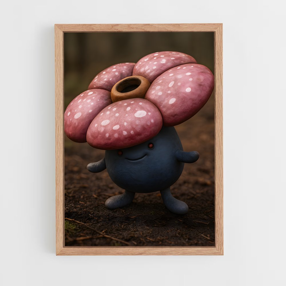 ap-vileplume-3 cadre Bois clair